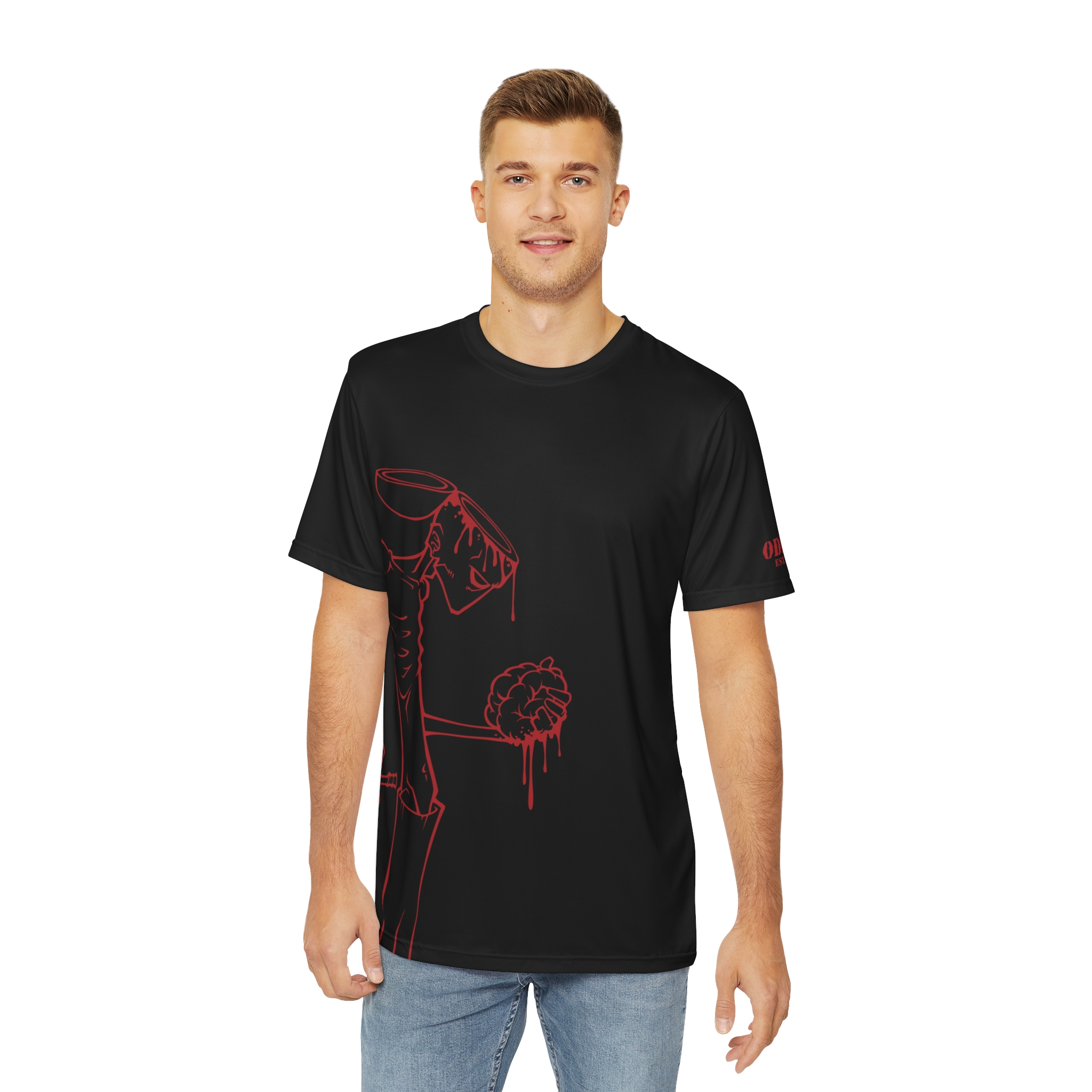 Open Mind. - Black & Red Tee - Image 2