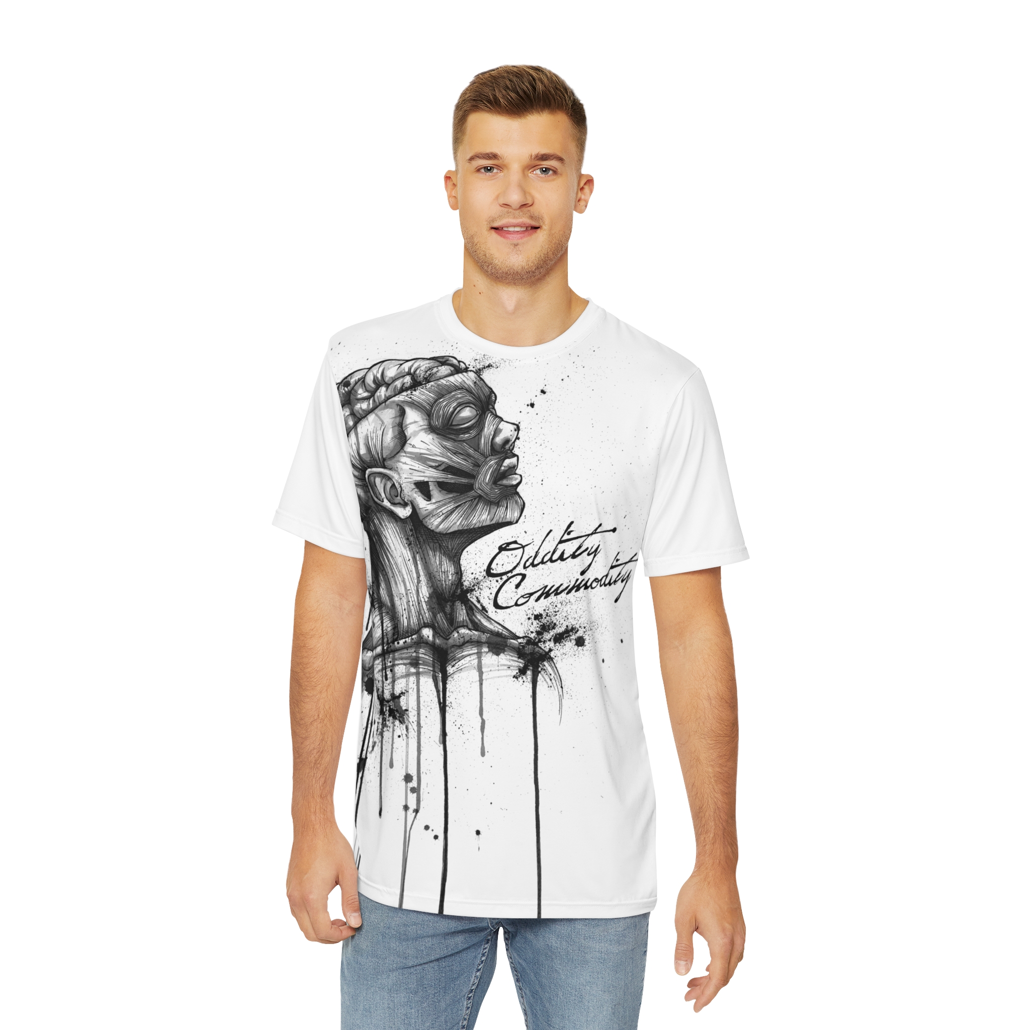 Anatomy of Brain Rot. - White & Black Tee - Image 2