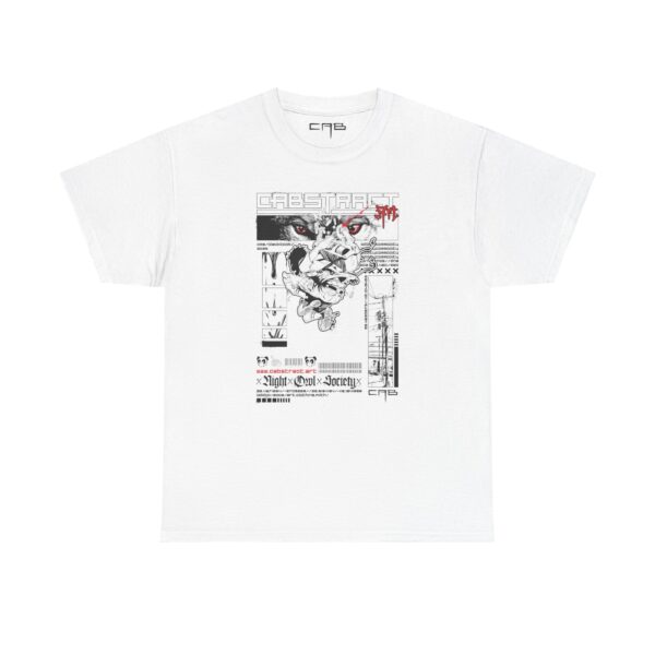 CABSTRACT 2025 : Black & Red on White : Casual Tee